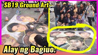 OMG! Artists sa Bagiuo nagsama-sama para ipinta ang SB19 sa isang ground art!