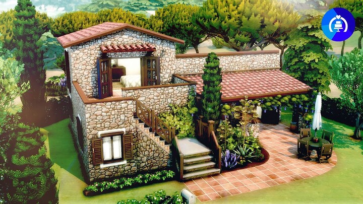 Tuscan Starter Villa (Under 20K) 🌳 🍷 | The Sims 4 My Wedding Stories | Speed Build | No CC