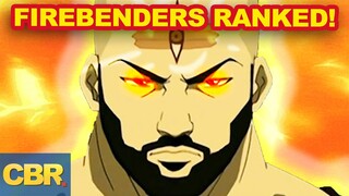 Avatar's Strongest Fire-Benders Ranked