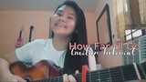How Far I'll Go|| Guitar Tutorial| Easy Chords