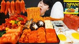 ASMR MUKBANG 집밥 열라면 통스팸 김치 계란후라이 먹방! FIRE NOODLES & KOREAN HOME MEAL EATING SOUND!