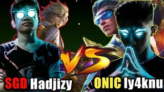 SGD hadjizy VS ONIC Iy4knu | Mobile Legends Bang Bang