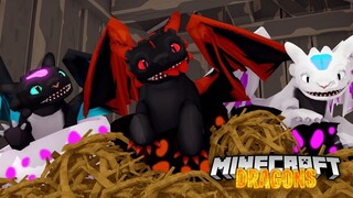 BABY ALPHA  DRAGONS ARE BORN....BUT THERE'S A PROBLEM! - Minecraft Dragons