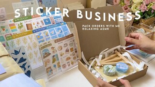Studio vlog 📦 packing orders for sticker business - asmr, no talking, no music | shopee Philippines