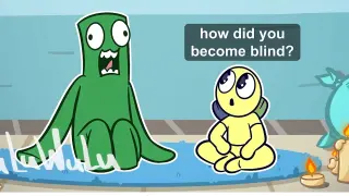 WHY GREEN IS BLIND  //  Sad origin story Rainbow Friends Animation // Poppy Playtime Animation