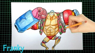 DRAWING/MENGGAMBAR FRANKY (ONE PIECE) [ ワンピース] Drawing | Art 13