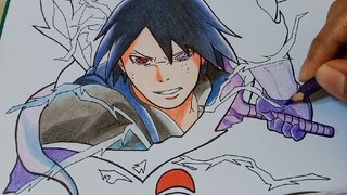 drawing Sasuke Uchiha_ Susanoo