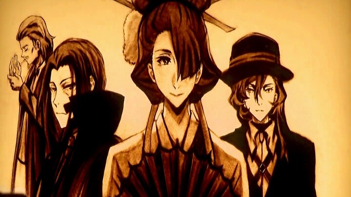 [Bungo Stray Dog/Sand Painting Version] High-energy throughout, large-scale human dementia scene, do