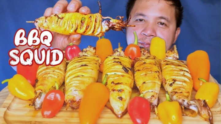 BBQ SQUID | INIHAW NA PUSIT | MUKBANG PHILIPPINES inyaki tv