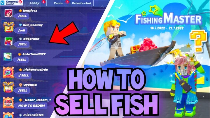 How to SELL FISH in Bedwars??🤔 Garena Blockman Go