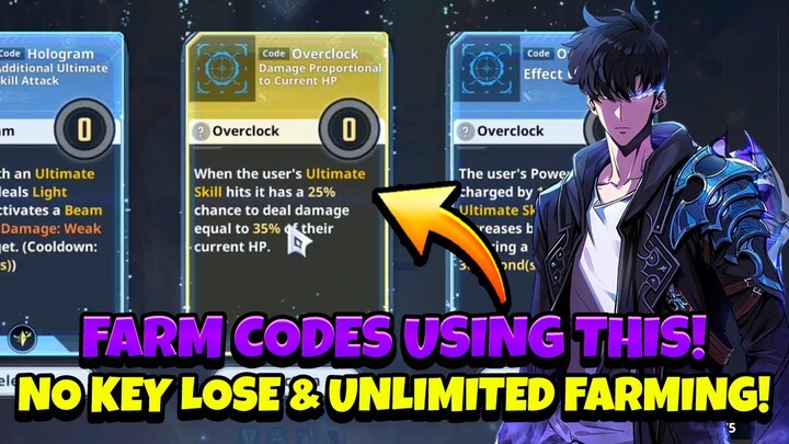 NM KNOWS ABOUT THIS! TRICK WILL BE PATCHED! FARM CODES W/O LOSING PROGRESS!!  [Solo Leveling: Arise]