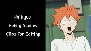 Haikyuu Funny Scenes |Haikyuu| (Anime Raw) Clips For Edits