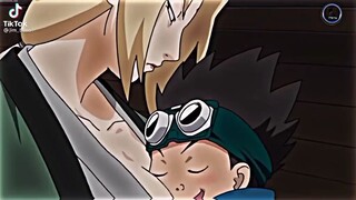 konohamaru hug in tsunade 😏