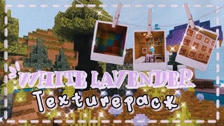 💫 White Lavender 💜 Texture pack Review [Mcpe] | The girl miner ⛏️