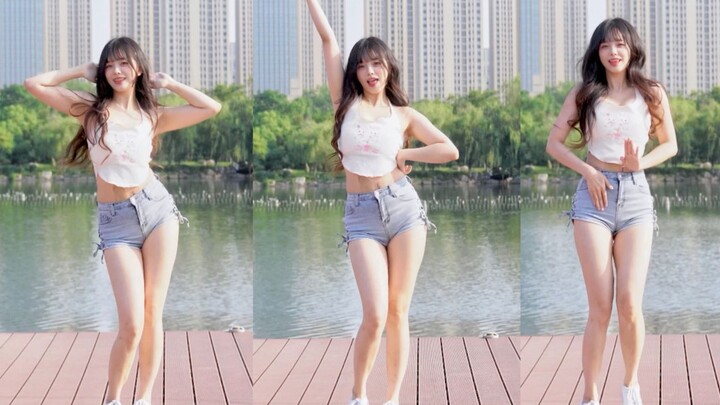 夏天就是要穿吊带和短裤呐! shake it！