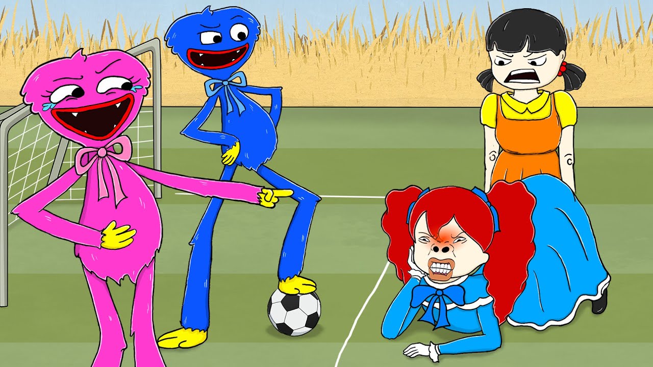Huggy x Kissy Play Football vs Squid Game Doll x Poppy Playtime - Poppy  Playtime Animation #31 - Bilibili
