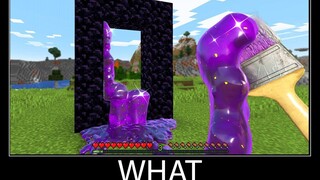 Minecraft รออะไร meme part 122 minecraft Portal Brush ที่เหมือนจริง