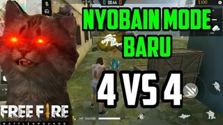 MAIN DI MODE 4 VS 4 FREE FIRE BATTLEGROUND INDONESIA