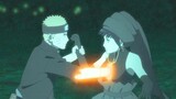 Naruto cut the moon in half to break the wedding ceremony and bring Hinata back