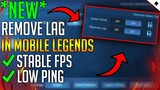 *WORKING!* HOW TO FIX LAG IN ML - MOBILE LEGENDS | FIX LAG (STABLE PING & FPS)