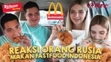 Reaksi Orang Rusia Makan Fastfood Indonesia - MCD, KFC, RICHEESE FACTORY