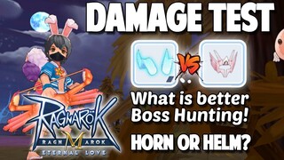 DAMAGE TEST: FIRMAMENT HORN VS WHITE KNIGHT HELM - RAGNAROK MOBILE SEA