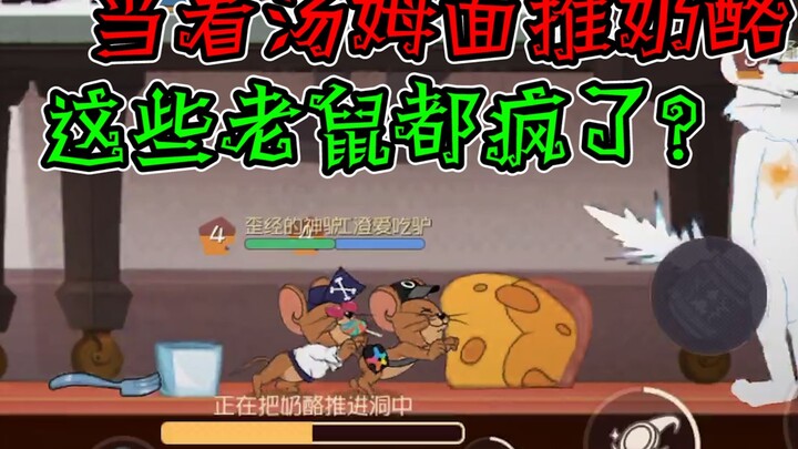 Tom and Jerry Mobile Game: Pushing cheese in front of Tom? These mice are crazy!