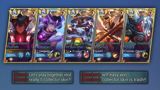 MLBB 5 MAN COLLECTOR SKIN +  ALL GLOBAL PLAYERS WHO WILL WIN? DYRROTH BEST BUILD🔥