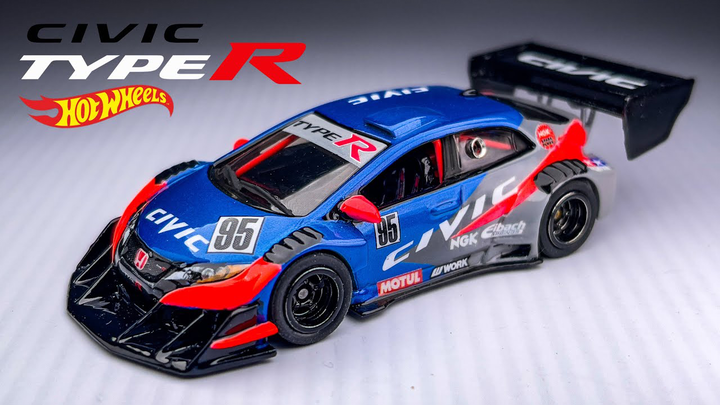 JDP改造风火轮 - 本田思域FK2 V8双涡轮发动机 - Jakarta Diecast Project