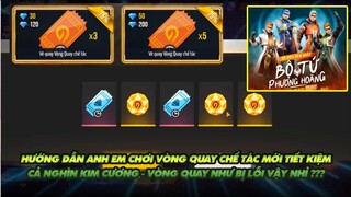 FREE FIRE | CÁCH CHƠI VÒNG QUAY CHẾ TÁC TIẾT KIỆM CẢ NGHÌN KIM CƯƠNG -  GẶP VÒNG QUAY NHƯ BỊ LỖI