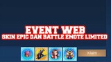 Cara Ikut Event Web Server Ph Dapat Skin Epic Dan Battle Emote Limited Permanent