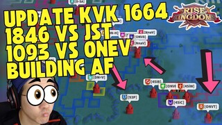 OneV vs 1093 DROP AF BEFORE MAINTENANCE! UPDATE KVK 1664 | 1846 vs 1365 JST | Rise Of Kingdoms Indo