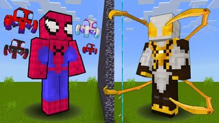 I Cheated in a CARTOON SPIDERMAN ROBOT Mob Battle || Minecraft PE