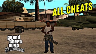 GTA San Andreas All Cheats