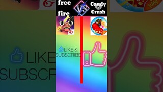 free fire vs candy crush shorts ❓| #shorts #trending #viral #compresión #vs