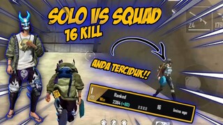 SOLO VS SQUAD MISI CARI ORANG NGENDOK 16KILL|| FREE FIRE-BATTLEGROUND