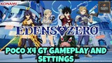 Eden Zero Pocket Galaxy Gameplay and Settings using Poco X4 GT