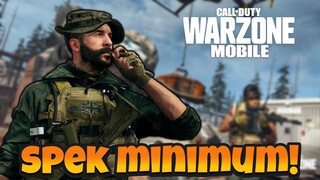 KELUAR JUGA AKHIRNYA SPEC MINIMUM WARZONE MOBILE!! HP MU KUAT GAK!?