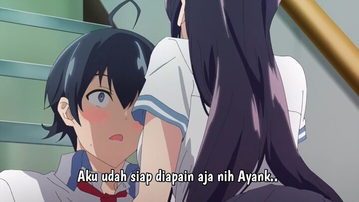 Waduh itu Takamine sama Shirota ngapain ya kok berduaan di tangga 😏💦