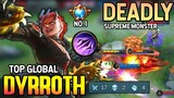 Supreme No.1 17KILL! Dyrroth Best Build 2021 | Top Global Dyrroth Gameplay | Mobile Legends✓