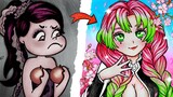 MITSURI Demon Slayer Cosplay Makeup Tutorial | Anime Makeup Challenge | Annie Storytime
