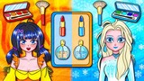 Squid Doll And Elsa Hot And Cold Makeup | Makeup Anime Challenge | Annie Storytime