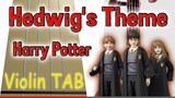 Hedwig's Theme - Harry Potter - Violin - Play Along Tab Tutorial