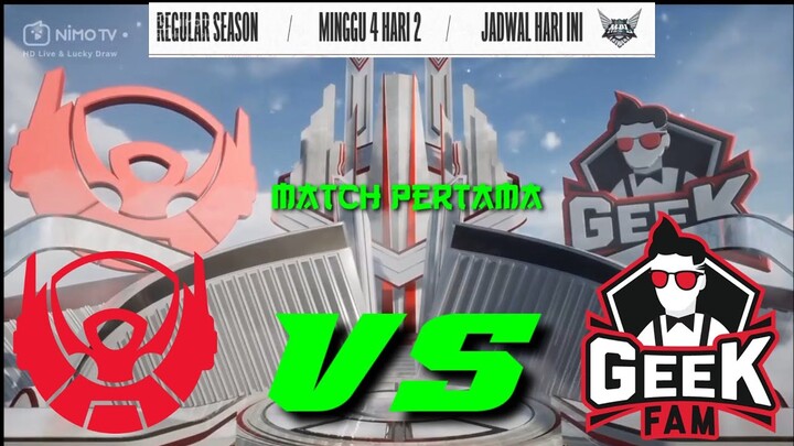 BIGETRON ALPHA VS GEEK FAM MATCH PERTAMA || MPL 🆔 SEASON 9