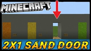 Minecraft: 2x1 SAND DOOR ( TINY ) [ Redstone Tutorial ] MCPE, PC, SWITCH, XBOX, PS4