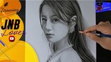 Vẽ chân dung Địch Lệ Nhiệt Ba 迪丽热巴 tại giải Kim Kê 2019 - JNB Lover