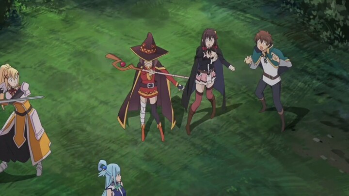 Ada penyihir cantik di tim, bagaimana Anda menilainya? Hahaha, Megumin terlalu imut