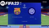 FIFA 23 - FC Barcelone  vs Inter Milan @ Camp Nou | UEFA Champions League #fifa23gameplay