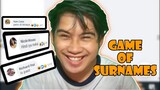 GAME OF SURNAMES | PAZ is past! HAHA 😂 | Reaction video