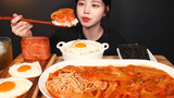 SUB) ! Kimchijjim and Spam Home Food Mukbang Asmr